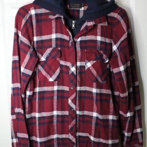 🚀2 for $20 Vintage Ci Sono brand Multicolor Plaid Shirt Long Sleeve Button Down